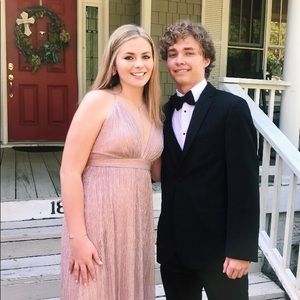 Worn once blush prom dress